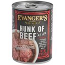Evanger's Grain-Free Hand Packed Hunk of Beef Canned Dog Food, 12-oz, case of 12