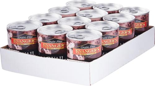 Show full view: Evanger's Grain-Free Quail Canned Dog & Cat Food, 12.5-oz, case of 12 slide 4 of 8