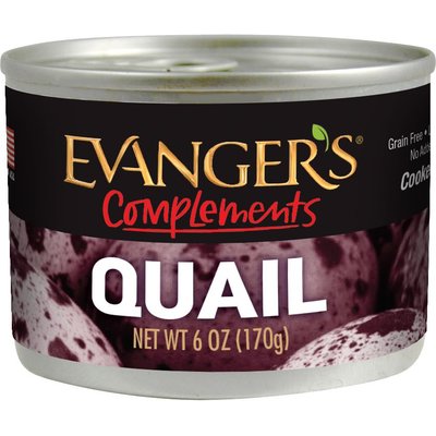 Evanger's Evanger's Grain-Free Quail Canned Dog & Cat Food, 6-oz, case of 24