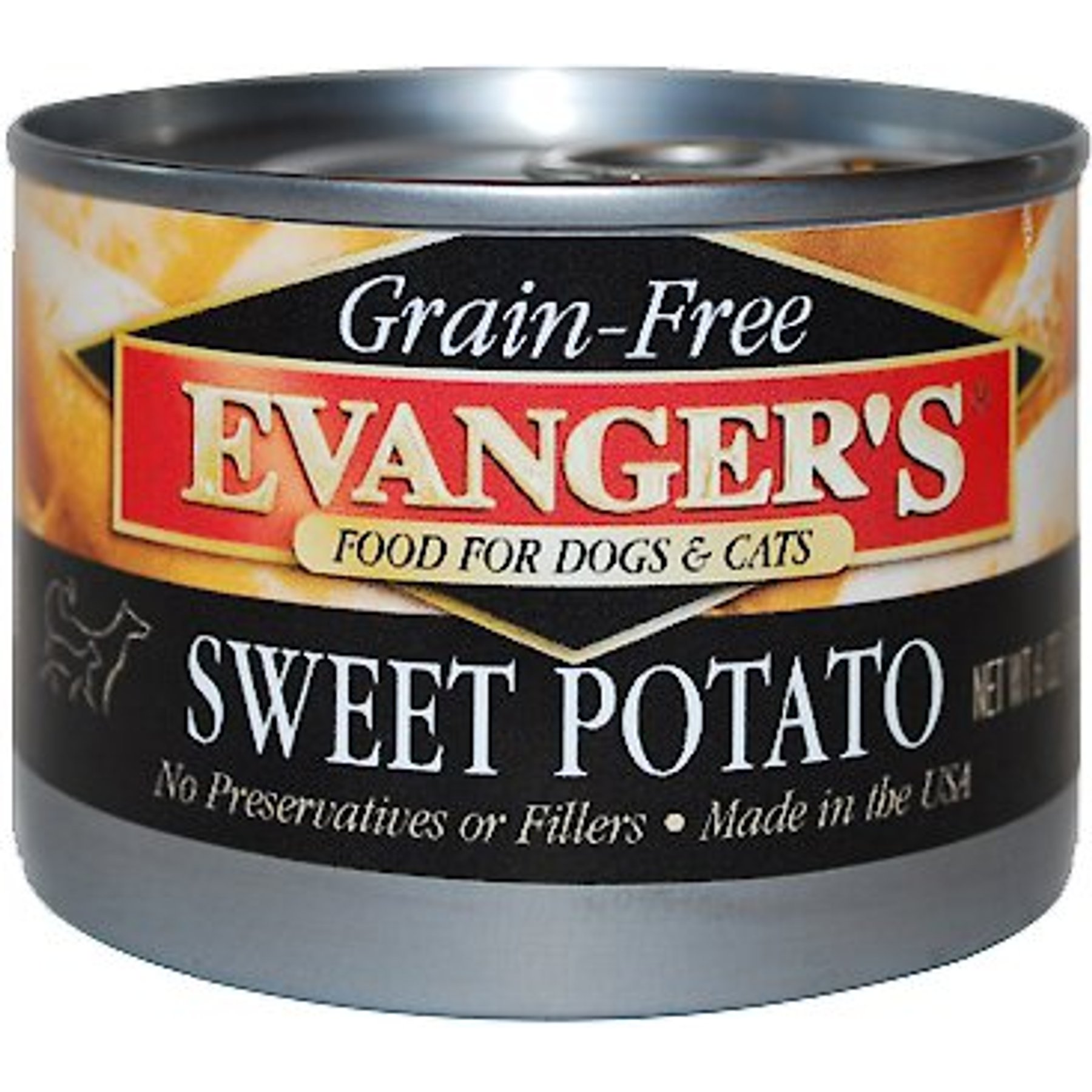 Evanger's Sweet Potato Canned Dog & Cat Food Supplement, 6-oz, 24 ct