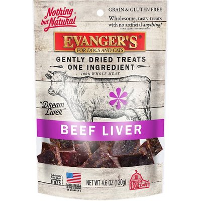Evanger's Evanger's Natural Beef Liver Freeze-Dried Dog & Cat Treats, 4.6-oz
