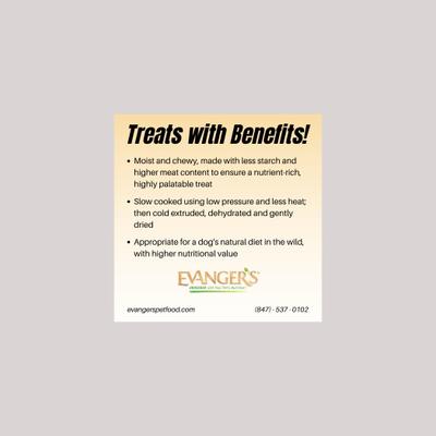 Show full view: Evanger's Nothing But Natural Buffalo with Fruits & Vegetables Jerky Dog Treats, 4.5-oz bag slide 5 of 7