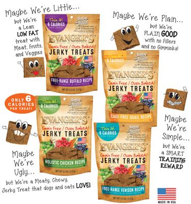 Show full view: Evanger's Nothing But Natural Organic Chicken with Fruits & Vegetables Jerky Dog Treats, 4.5-oz bag slide 6 of 7