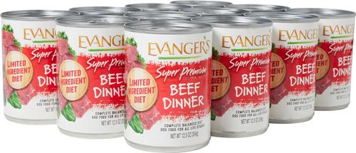 Show full view: Evanger's Super Premium Beef Dinner Grain-Free Canned Dog Food, 12.5-oz, case of 12 slide 4 of 7