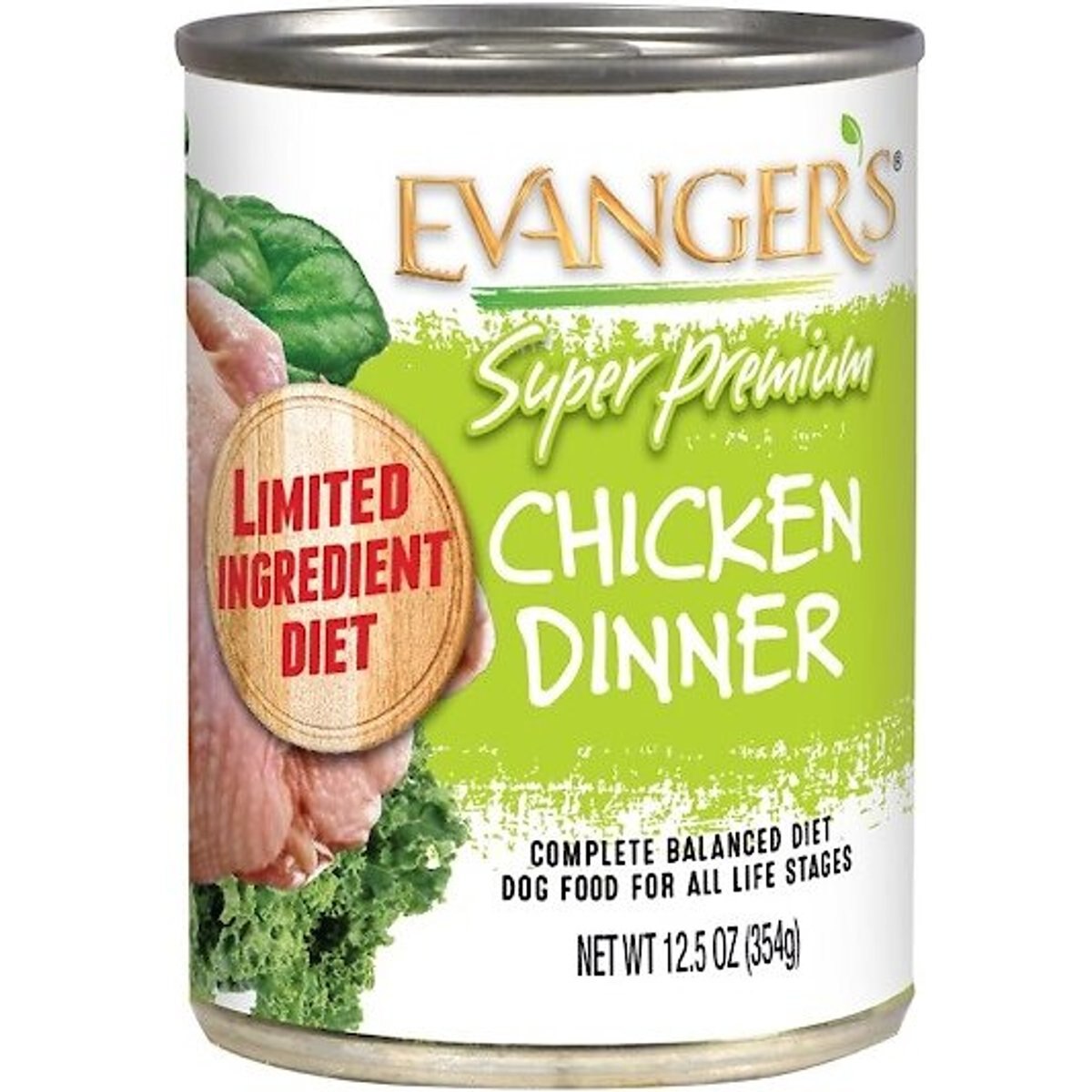 Evanger's Super Premium Chicken Canned Dog Food, 13-oz, case of 12