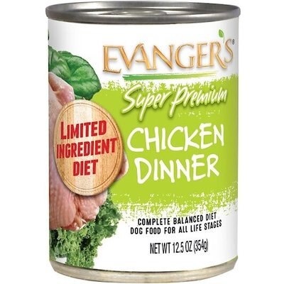 Evanger's Evanger's Super Premium Chicken Canned Dog Food, 13-oz, case of 12