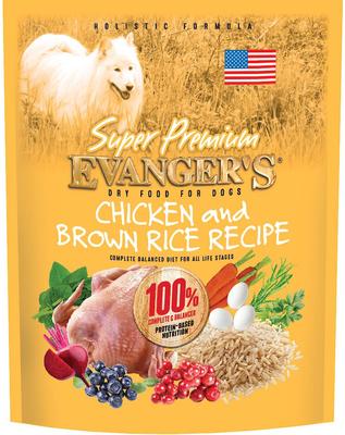EVANGER'S Super Premium Chicken with Brown Rice Recipe Dry Dog