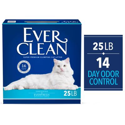 Show full view: Ever Clean Everfresh Unscented Clumping Clay Cat Litter, 25-lb box slide 1 of 12