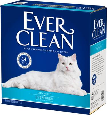 Show full view: Ever Clean Everfresh Unscented Clumping Clay Cat Litter, 25-lb box slide 7 of 12