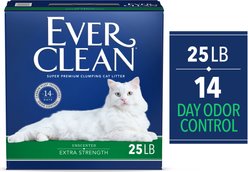 Ever Clean Extra Strength Unscented Clumping Clay Cat Litter, 25-lb box slide 2 of 8