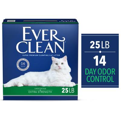 Show full view: Ever Clean Extra Strength Unscented Clumping Clay Cat Litter, 25-lb box slide 3 of 12