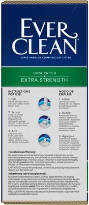 Show full view: Ever Clean Extra Strength Unscented Clumping Clay Cat Litter, 25-lb box slide 8 of 12