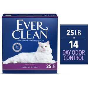 Ever Clean Extreme Clump Fresh Scented Clumping Clay Cat Litter, 25-lb box