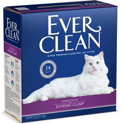 Show full view: Ever Clean Extreme Clump Fresh Scented Clumping Clay Cat Litter, 25-lb box slide 5 of 12
