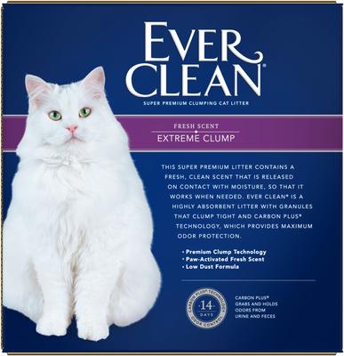 Show full view: Ever Clean Extreme Clump Fresh Scented Clumping Clay Cat Litter, 25-lb box slide 6 of 12