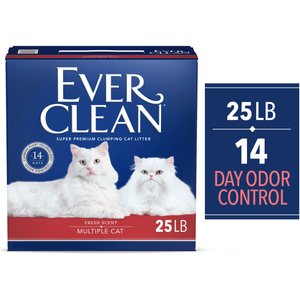 Ever Clean Multi-Cat Fresh Scented Clumping Clay Cat Litter, 25-lb box