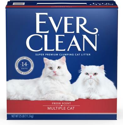 Show full view: Ever Clean Multi-Cat Fresh Scented Clumping Clay Cat Litter, 25-lb box slide 3 of 12