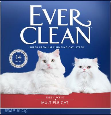 Show full view: Ever Clean Multi-Cat Fresh Scented Clumping Clay Cat Litter, 25-lb box slide 4 of 12