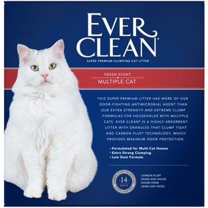 Ever Clean Multi-Cat Fresh Scented Clumping Clay Cat Litter, 25-lb box