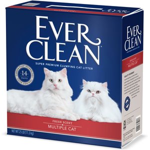 Ever Clean Multi-Cat Fresh Scented Clumping Clay Cat Litter, 25-lb box