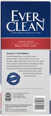 Show full view: Ever Clean Multi-Cat Fresh Scented Clumping Clay Cat Litter, 25-lb box slide 9 of 12