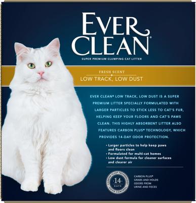 Show full view: Ever Clean Super Premium Low Track Low Dust Fresh Scent Clumping Cat Litter, 22.5-lb box slide 6 of 11