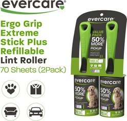 Evercare Pet Plus Extreme Stick Ergo Grip Pet Lint Roller, 70 sheets twin pack slide 2 of 7