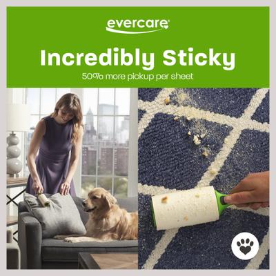 Show full view: Evercare Pet Plus Mega Extreme Stick Large Surface Pet Lint Roller Refill, 50 sheets slide 4 of 7