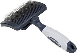 Evolution Self-Cleaning Dog Slicker Brush, Medium-Large