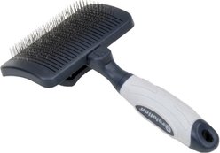 Evolution Self-Cleaning Dog Slicker Brush, Small-Medium