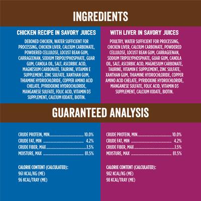 Show full view: Evolve Classic Crafted Meals Chicken & Liver Recipe Variety Pack Pate Wet Cat Food, 3.5-oz can, case of 18 slide 7 of 11