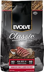 Evolve Classic Deboned Beef, Barley & Brown Rice Recipe Dry Dog Food, 30-lb bag