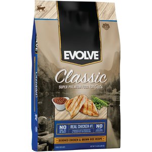 Evolve Classic Deboned Chicken & Brown Rice Recipe Dry Cat Food, 15-lb bag