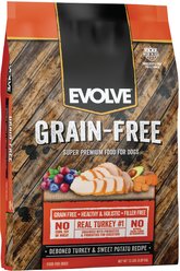 Evolve Deboned Grain-Free Turkey & Sweet Potato Recipe Dry Dog Food, 13-lb bag