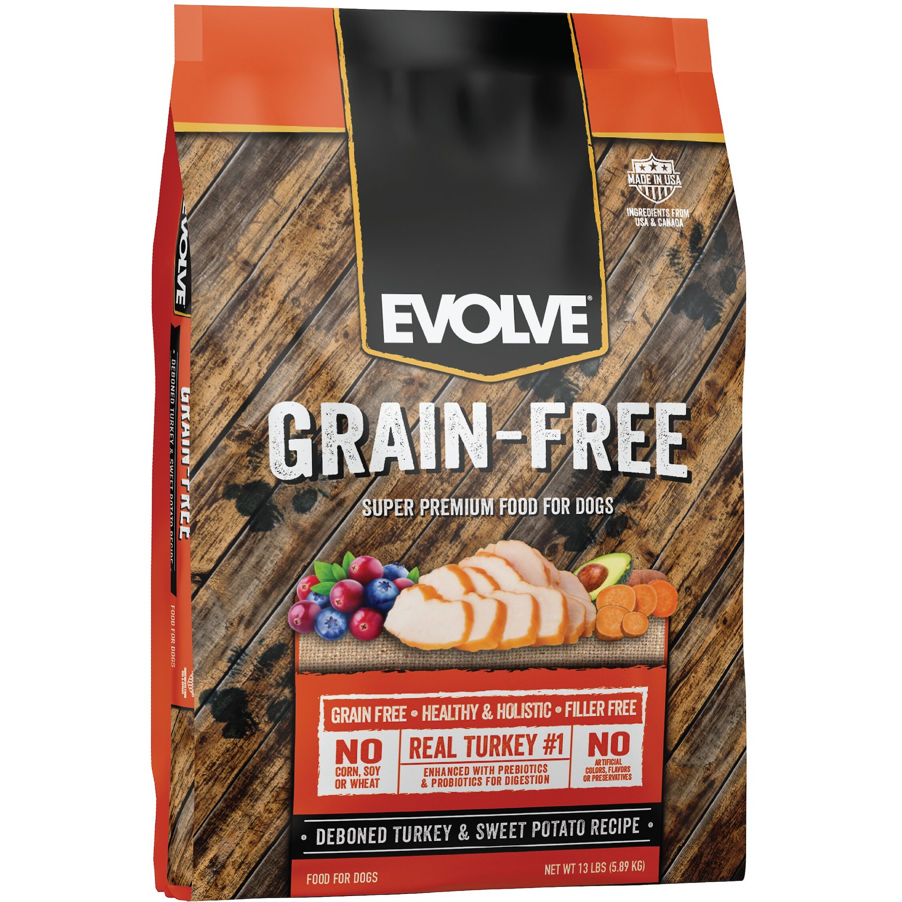 Evolve Turkey, Garbanzo Bean & Pea Recipe Dry Dog Food, 14-lb bag