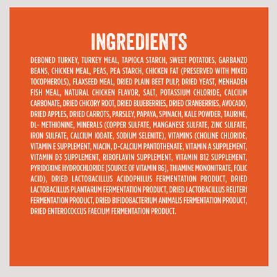 Show full view: Evolve Deboned Grain-Free Turkey & Sweet Potato Recipe Dry Dog Food, 13-lb bag slide 7 of 10