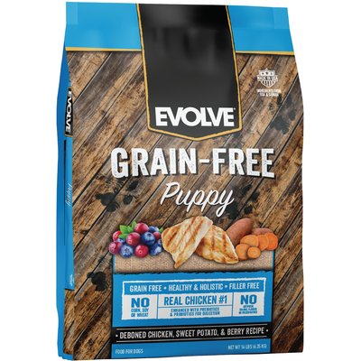 Evolve Evolve Deboned Puppy Grain-Free Chicken, Sweet Potato, & Pea Recipe Dry Dog Food, 14-lb bag