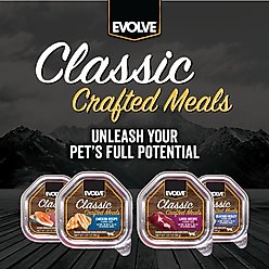 Evolve Evolve Classic Crafted Meals Chicken Recipe Pate Wet Cat Food, 3.5-oz can, case of 15 slide 2 of 8