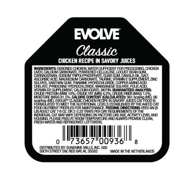 Show full view: Evolve Evolve Classic Crafted Meals Chicken Recipe Pate Wet Cat Food, 3.5-oz can, case of 15 slide 3 of 10
