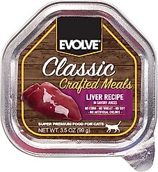 Evolve Evolve Classic Crafted Meals Liver Recipe Pate Wet Cat Food, 3.5-oz can, case of 15