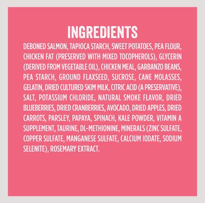 Show full view: Evolve Salmon & Sweet Potato Recipe Jerky Bites Grain-Free Dog Treats, 12-oz bag slide 8 of 11