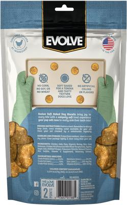 Show full view: Evolve Soft Baked Chicken & Apple Recipe Crunchy Dog Treats, 8-oz bag slide 3 of 4