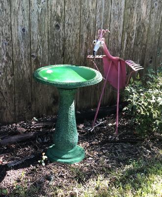 Show full view: Exaco Bird Bath, 1.3-gal, Dark/Light Green slide 4 of 7