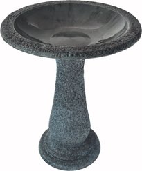 Exaco Bird Bath, 1.3-gal, Grey/Blue
