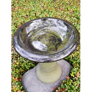 Exaco Florentine Marbleized Bird Bath, 2-gal, Green