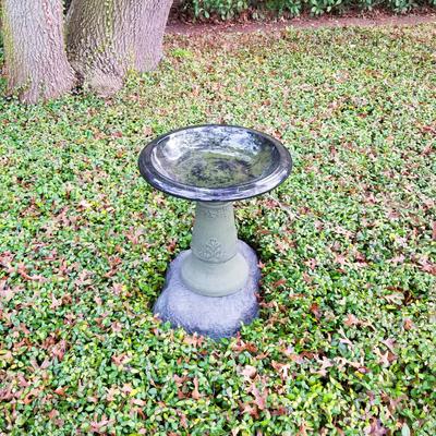 Show full view: Exaco Florentine Marbleized Bird Bath, 2-gal, Green slide 4 of 6