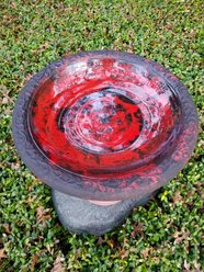 Exaco Scroll Vine Marbleized Bird Bath, 2-gal slide 2 of 4