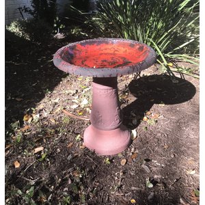 Exaco Scroll Vine Marbleized Bird Bath, 2-gal