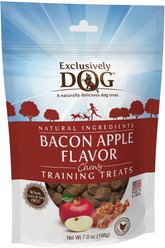 Exclusively Dog Bacon Apple Flavor Training Dog Treats, 7-oz bag