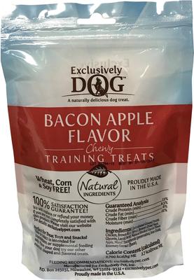 Show full view: Exclusively Dog Bacon Apple Flavor Training Dog Treats, 7-oz bag slide 3 of 9